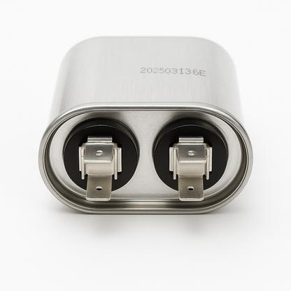 10+5 µF Dual Run Oval HVAC Capacitor – 370/440V AC | CBB65, UL Rated