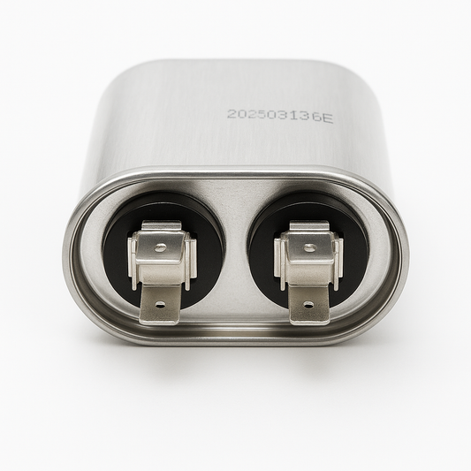 10+5 µF Dual Run Oval HVAC Capacitor – 370/440V AC | CBB65, UL Rated